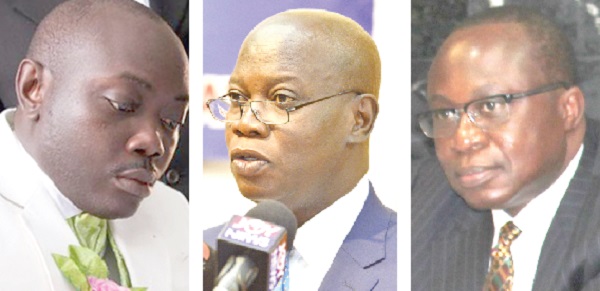 Dr Nana Owusu Ensaw(left), William Matthew Tetteh Tevie(middle), Eugene Baffoe-Bonnie(right)