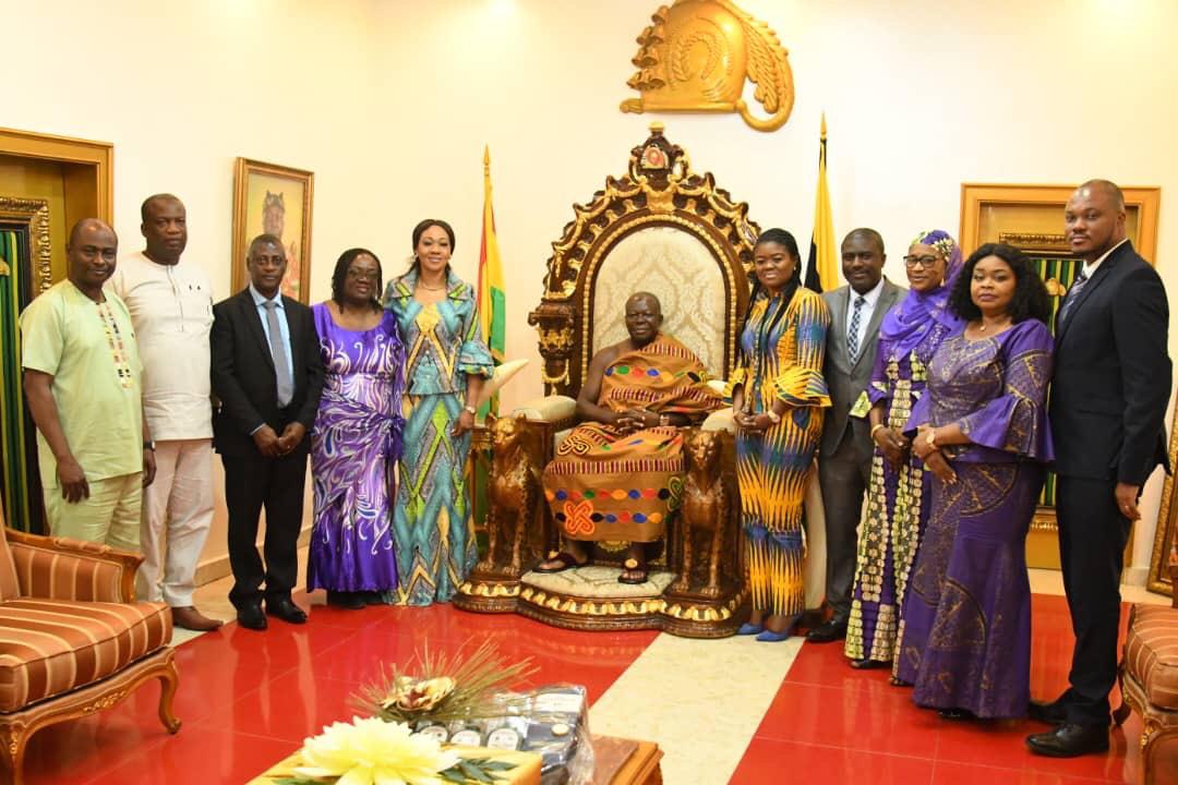 EC pays courtesy call on Asantehene at Manhyia Palace