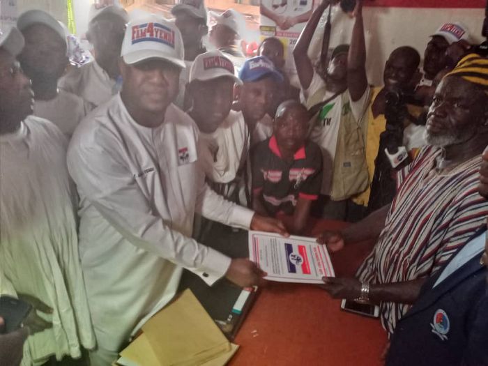 Farouk Mahama submits nomination form for NPP Yendi parliamentary primary
