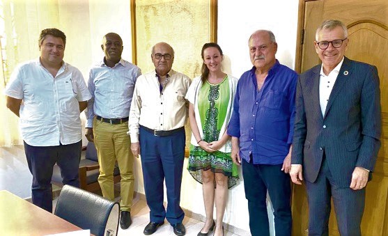 Officials of Miniplast Limited, Stella Futura Ghana Limited and Empower New Energy, after the signing