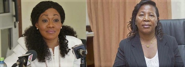 Mrs Jean Mensa, Ghana- EC chairperson (left), Justice Dr Jane Mayemu Ansah - Chairperson Malawi Electoral Commission (right)
