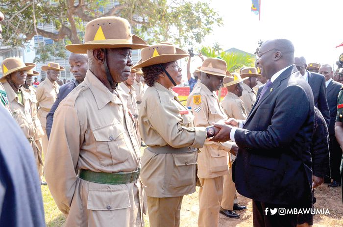 Dr Bawumia interacting with some of the veterans