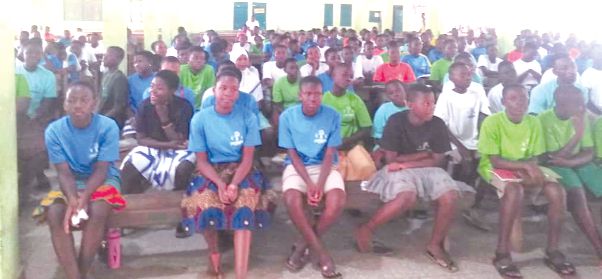 A section of the students at the camp