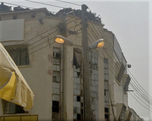 The building earmarked for demolition