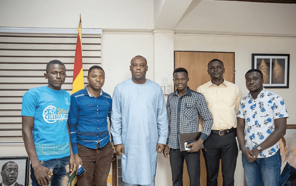 Dr Matthew Opoku Prempeh (3rd left), Mr Anthony Dadzie (2nd left), immediate past president of TTAG and other executives after the meeting.