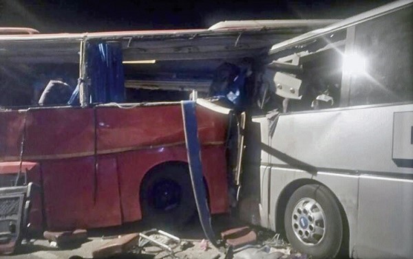FLASHBACK: Remains of the buses after the accident
