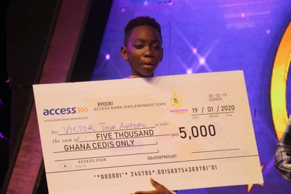 Winner of Nsoroma season 2; Victor Tswum Ampofo
