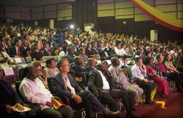 Some of the dignitaries who attended the cultural night. Pictures: INNOCENT K. OWUSU