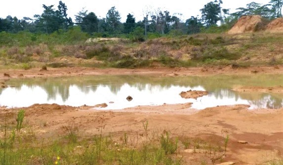 The environmental degradation has been attributed to mining activities in the community