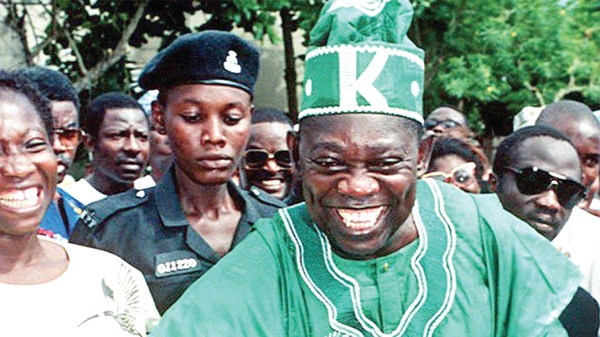 M.K.O. Abiola, who won the elections at the time of the writer's sojourn in Nigeria