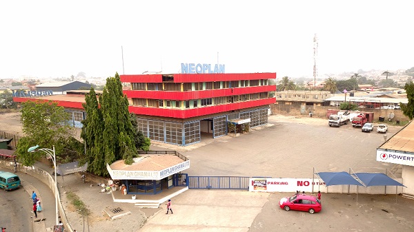 The offices of Neoplan Ghana Ltd in Accra