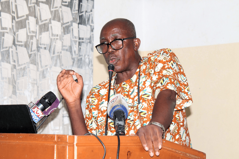 Mr Kaakyire Frempong, Senior Lecturer, Political Science Department, University of Ghana, making a presentation   Picture: Maxwell Ocloo