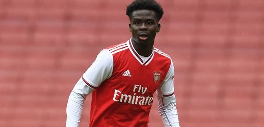 Bukayo Saka made his debut in 2018 and has played 37 times for Arsenal