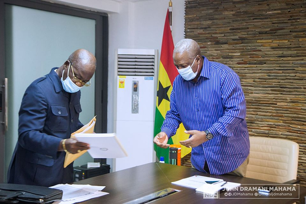 Mahama receives copy of NDC manifesto