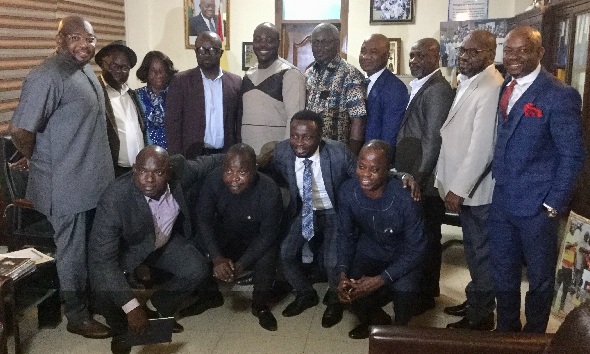 The GFA Executive Committee members paid a courtesy call on the Minister of Youth and Sports, Isaac Asiamah