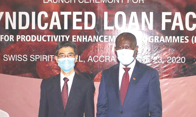 Mr Yasumichi Araki (left) and Mr Joseph Boahen Aidoo