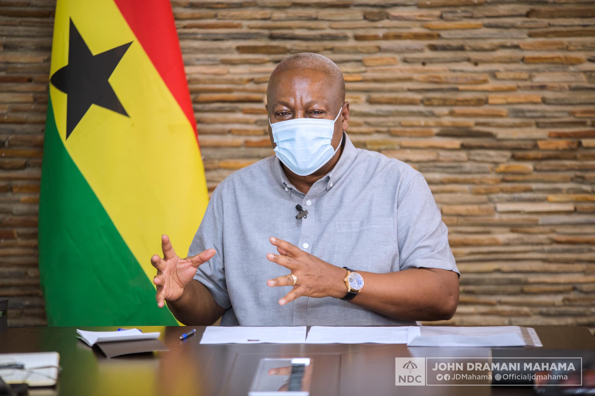 Mahama accuses Akufo-Addo of discriminatory use of military in voter registration