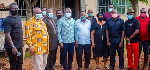 GFA delegation visit the family of the late Kwasi Owusu