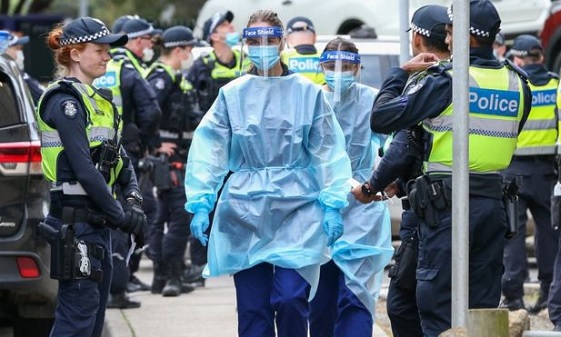 Authorities have launched a massive response to the virus outbreak in Melbourne