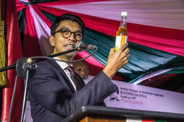 In May President Andry Rajoelina launched a herbal tonic known as CovidOrganics