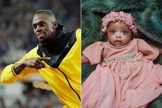 Olympia Lightning Bolt: Jamaican sprinter drops first photos of daughter