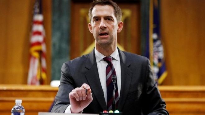  Tom Cotton's opinion piece for the New York Times caused outrage 