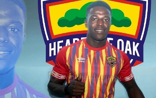 Isaac Mensah, new striker for Hearts of Oak