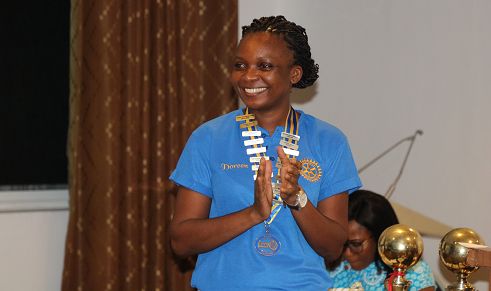 Doreen Ashiboe Mensah, President of Rotary Club of Accra-Labone