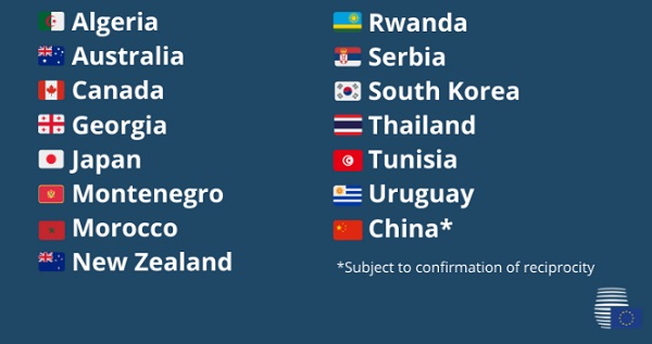 Coronavirus: Ghana, US, China excluded from EU safe list