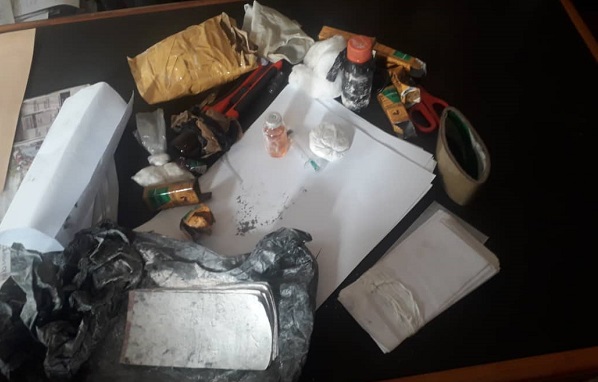 Some items retrieved from the suspects