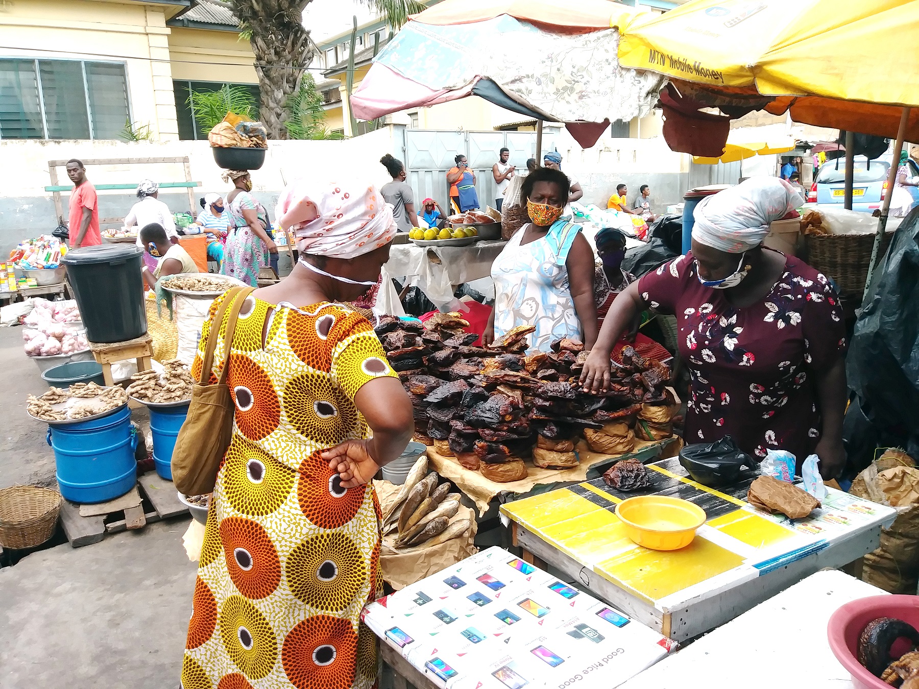 Adabraka Market; the processed fish centre