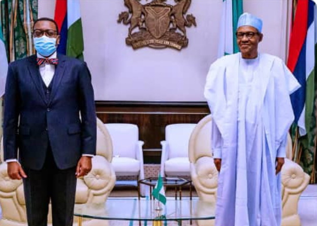 President Buhari vows to stand by AfDB President, Adesina