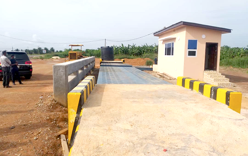  The weigh bridge at Apemanim in the Western Region