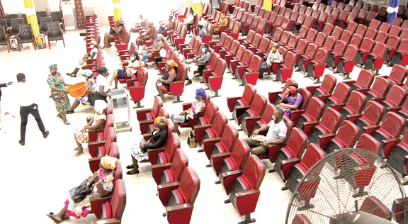 The Christ Apostolic Churh International, Community 4, Tema holding a service. 