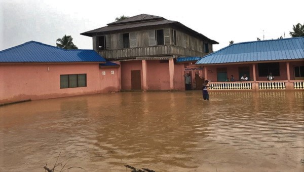 Flashback: Some houses submerged in water after a downpour 
