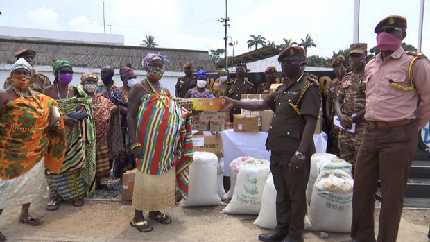 Western, Western North queen mothers support Sekondi Prisons