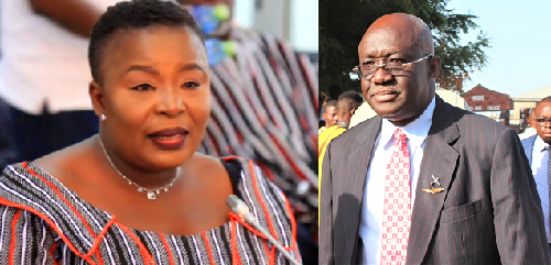  Ms Tangoba Abayage (left) Mr Joseph Kofi Adda