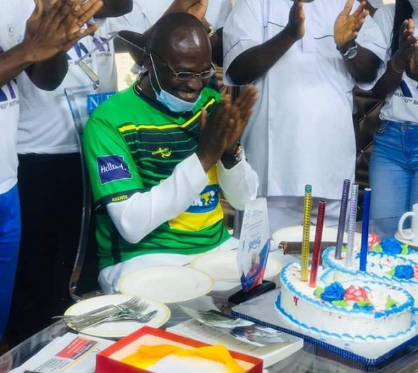 Kotoko fans gift Kennedy Agyapong jersey on his 60th birthday (PHOTOS)