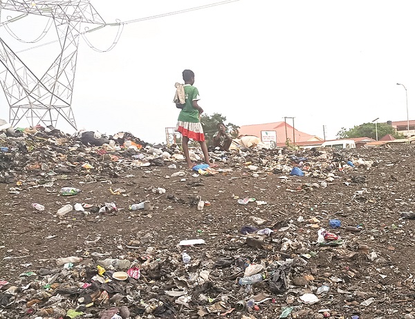 Children are completely unaware of the dangers of sifting through waste.Picture: BENJAMIN NII MARTEY BOTCHWAY