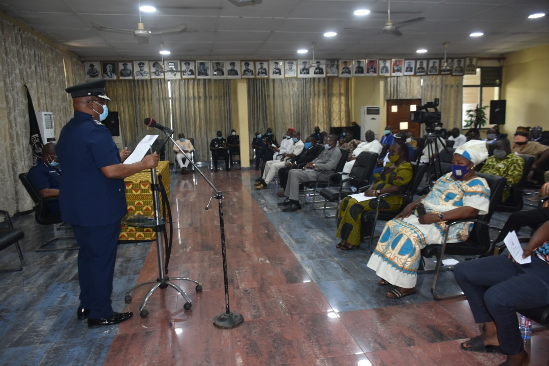 Mr Oppong-Boanuh speaking during the meeting with representatives of the political parties