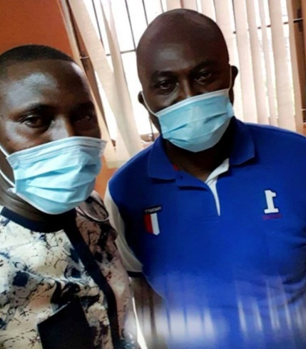 Abass with Mr Agyapong