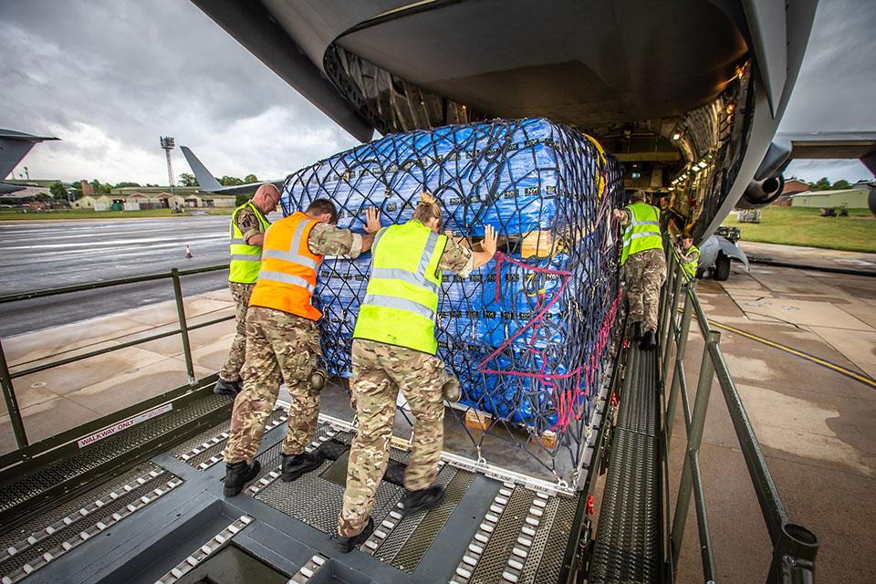 Military flights take UK aid-funded supplies to Africa to tackle coronavirus