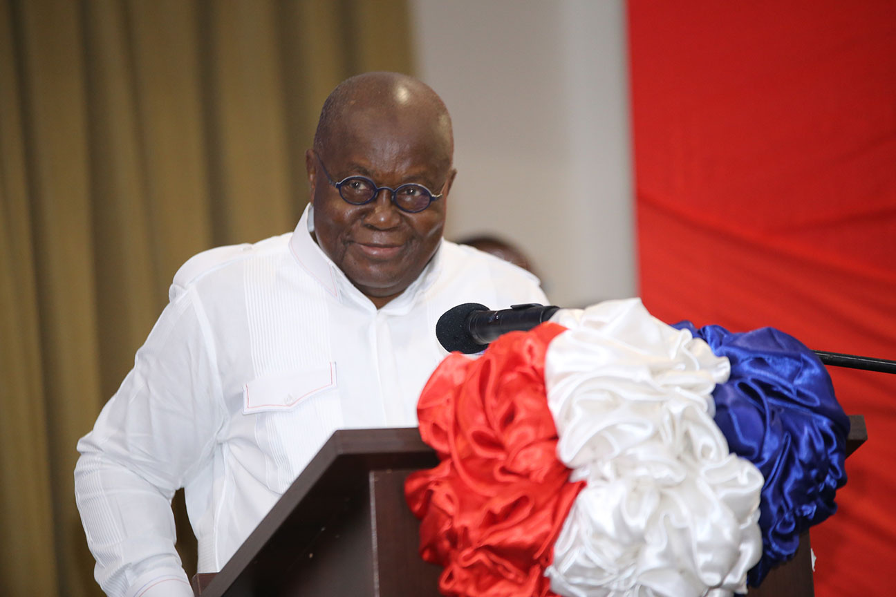 President Nana Addo Dankwa Akufo-Addo addressing party executives at the unveiling of a Presidential Candidate and Vice Presidential candidate