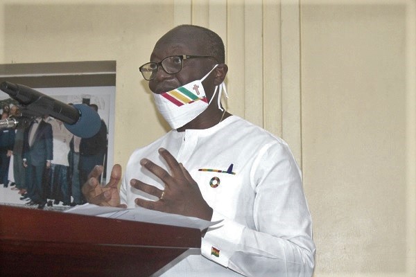  Mr Ken Ofori-Atta addressing members of the Ghana Lions Clubs at the installation of the new District Governor 