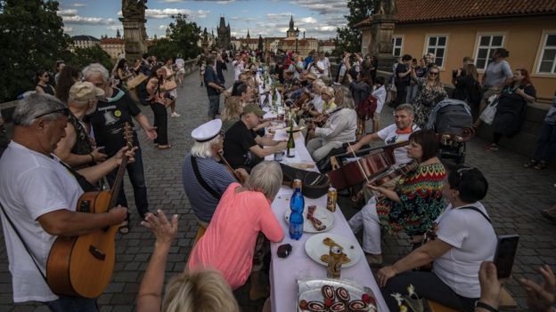  The celebration comes as the Czech Republic continues to loosen its lockdown restrictions 
