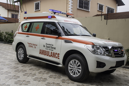The ambulance Euroget CEO donated to the Wa Regional Hospital