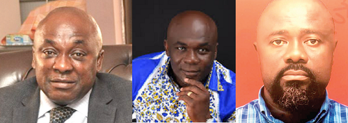 From left Carlos Ahenkorah, Kwasi Poku-Bosompem and Keku Armquasi-Armuzuah