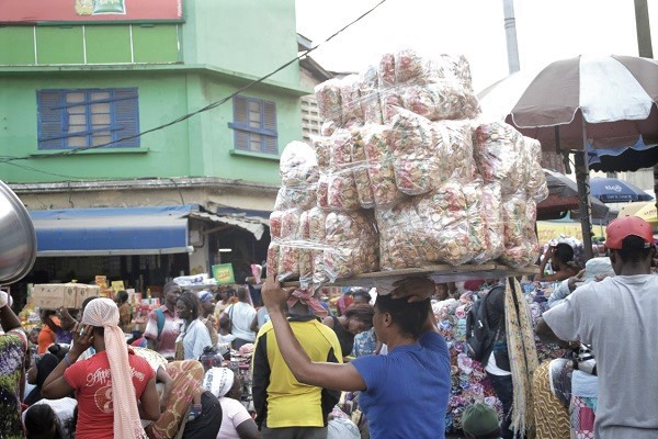A scene at the Makola Market