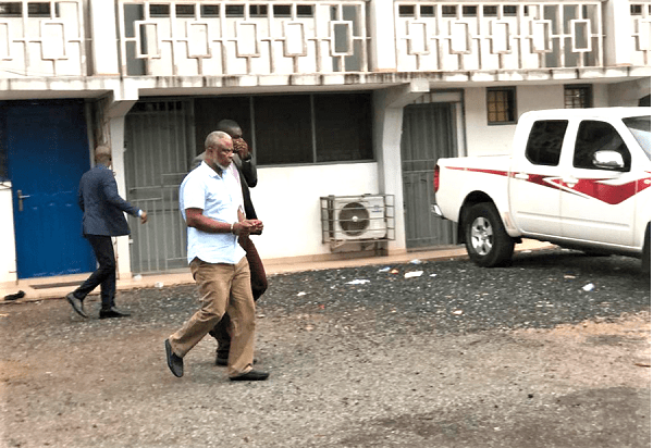 Dr Mac-Palm leaving the court 