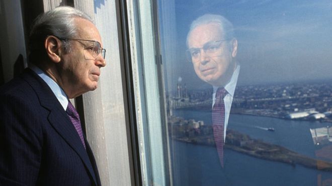  Javier Pérez de Cuéllar, pictured at the UN headquarters in New York in 1991 